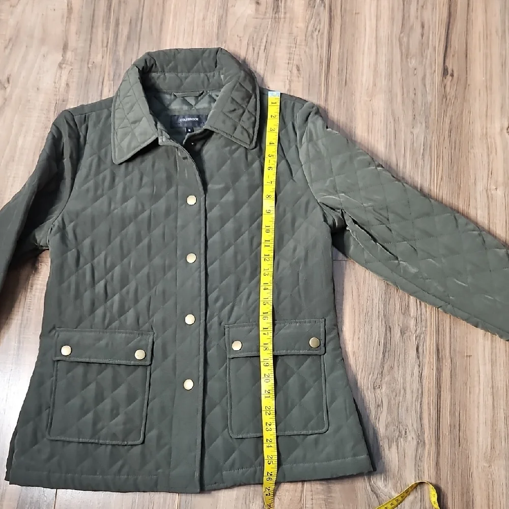 Colebrook Women's Quilted Jacket - Olive Green Medium - Picture 8 of 12